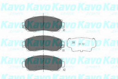 KAVO PARTS kbp2046 -  Комплект тормозных колодок, дисковый тормоз